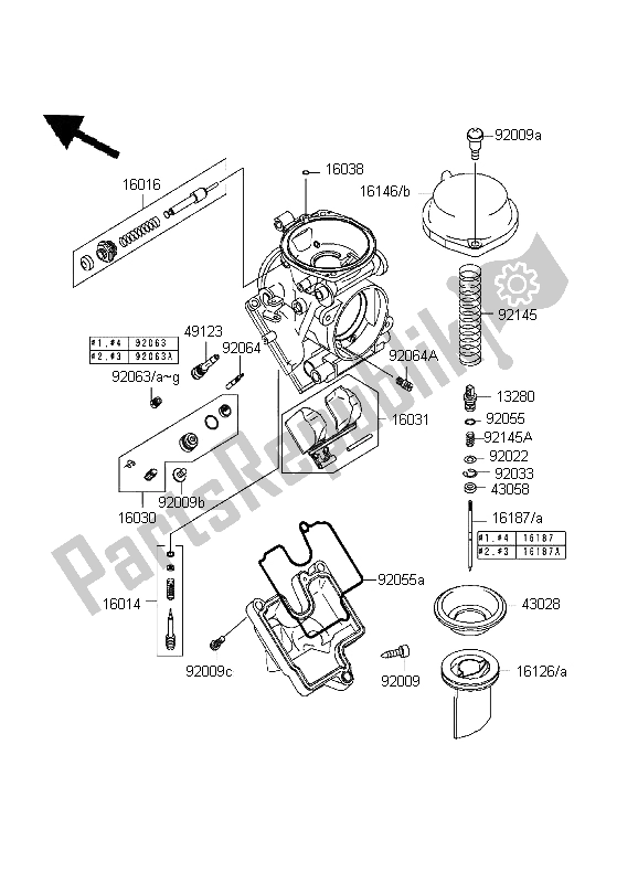 Carburetor parts spare parts for Kawasaki Ninja ZX 6R from